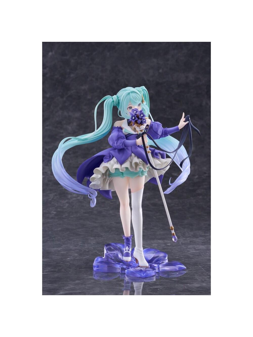Taito Hatsune Miku Birthday 2021 Pretty Rabbit 1/7 Scale Figure New Purple Teal - Picture 8 of 12